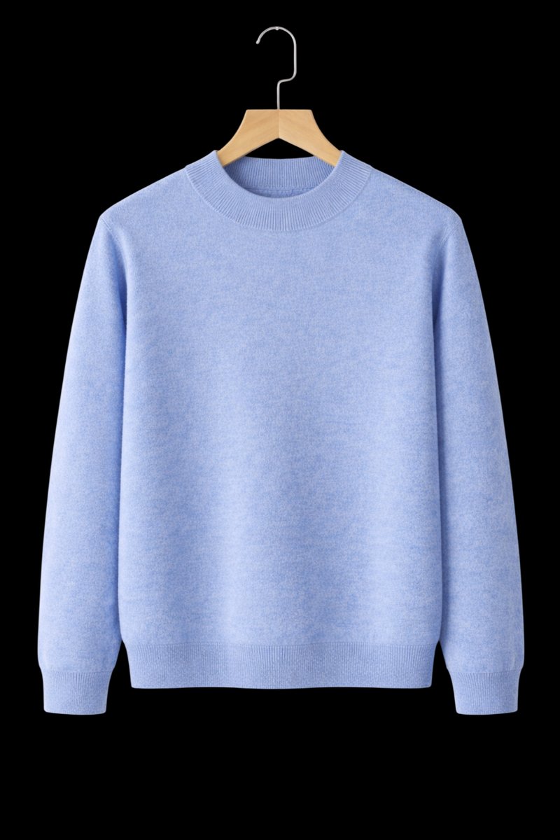William | Men's Cashmere Crew Neck Mid-Weight Knitted Jumper