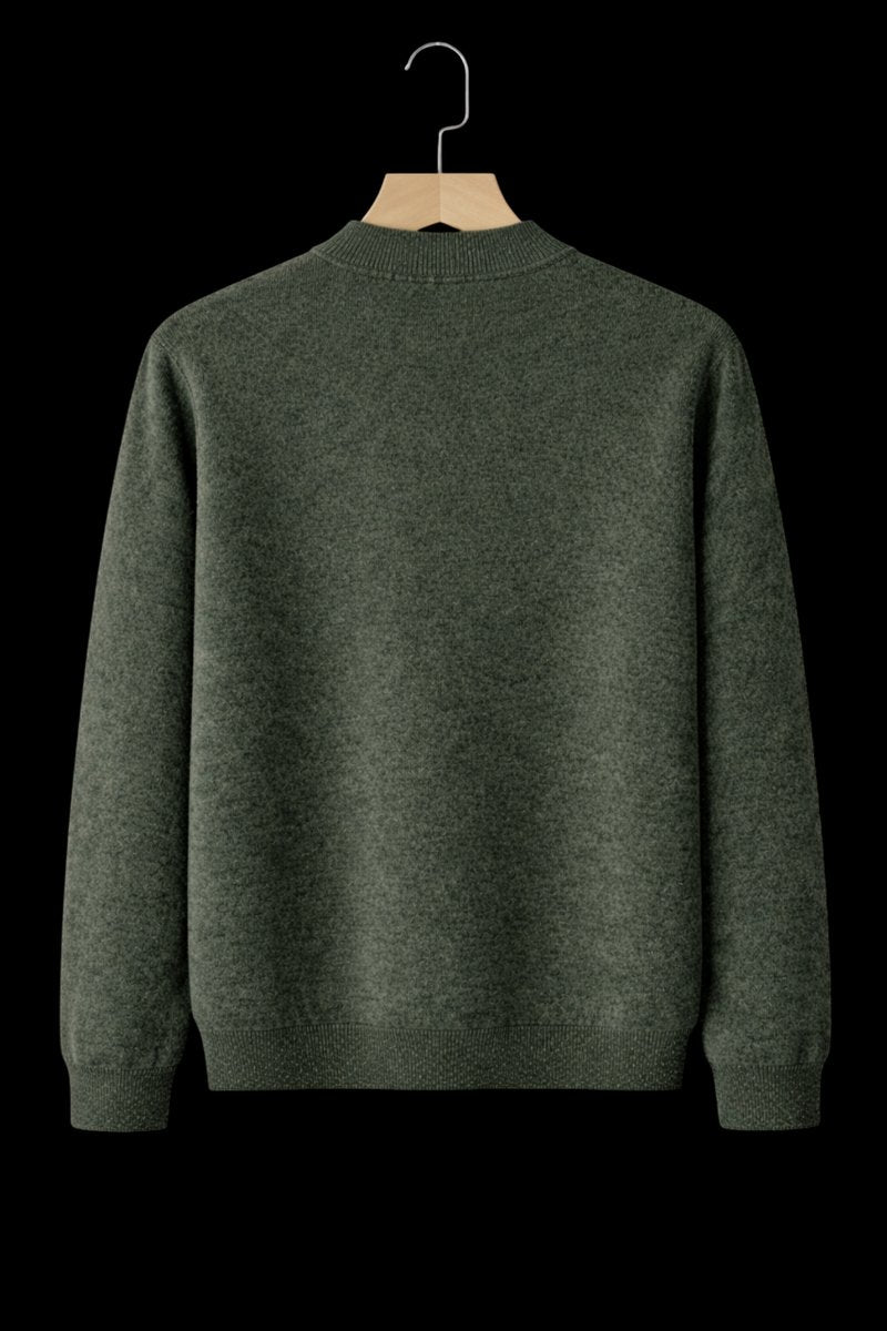 William | Men's Cashmere Crew Neck Mid-Weight Knitted Jumper
