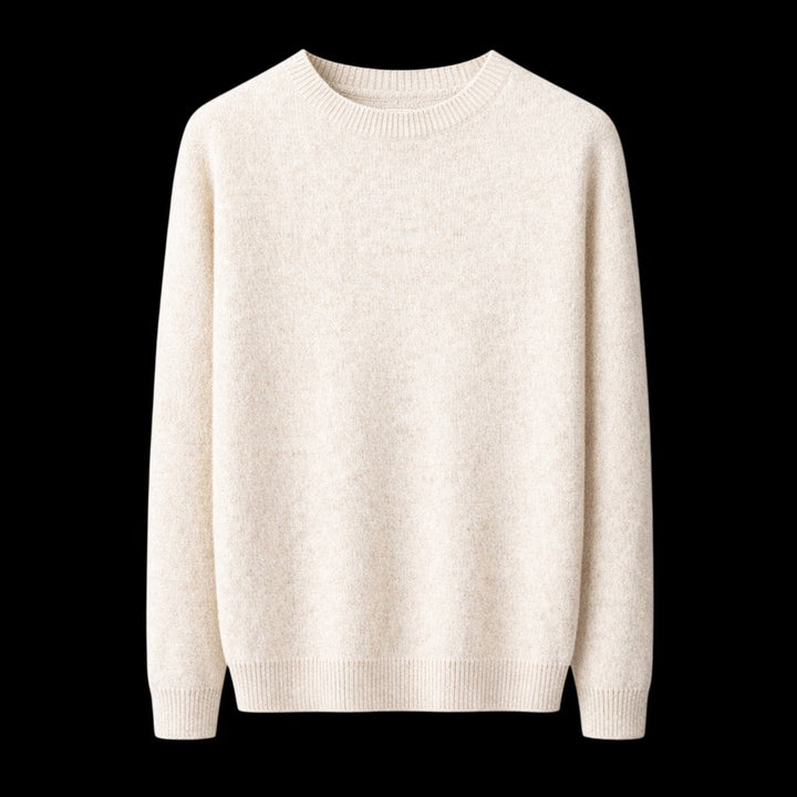 Freddie | Men's Classic Crew Neck Jumper Regular Fit Ribbed Knit