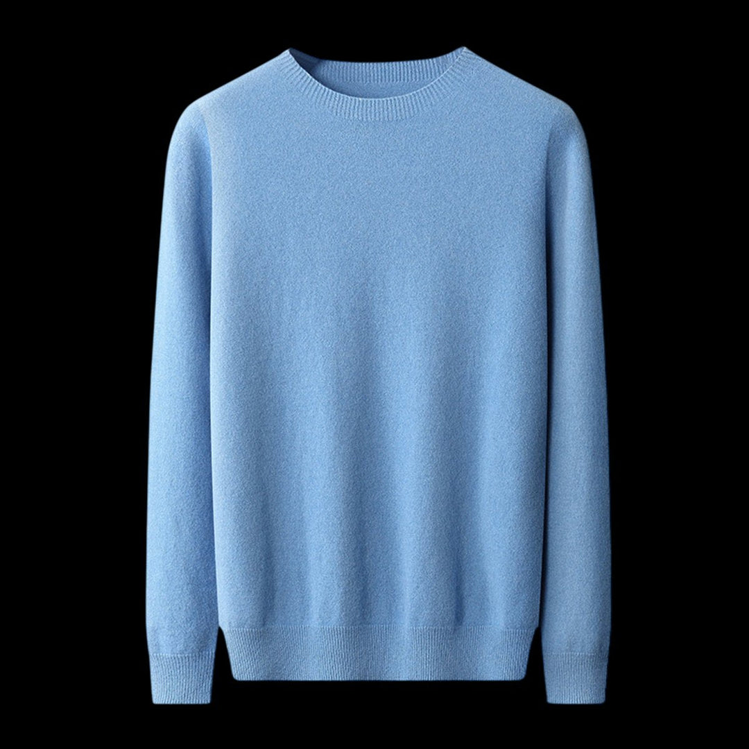 Freddie | Men's Classic Crew Neck Jumper Regular Fit Ribbed Knit
