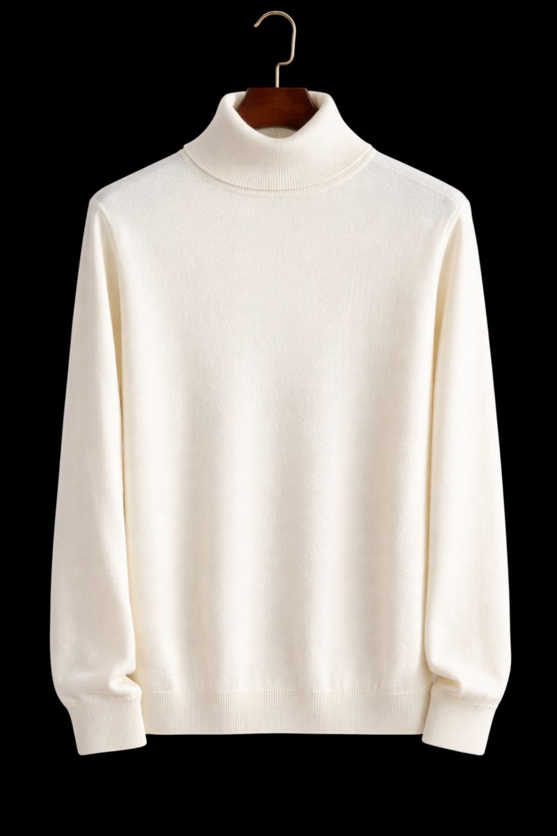 Oliver | Mens Jumper Fine Wool Slim Fit Turtleneck Knit Pullover