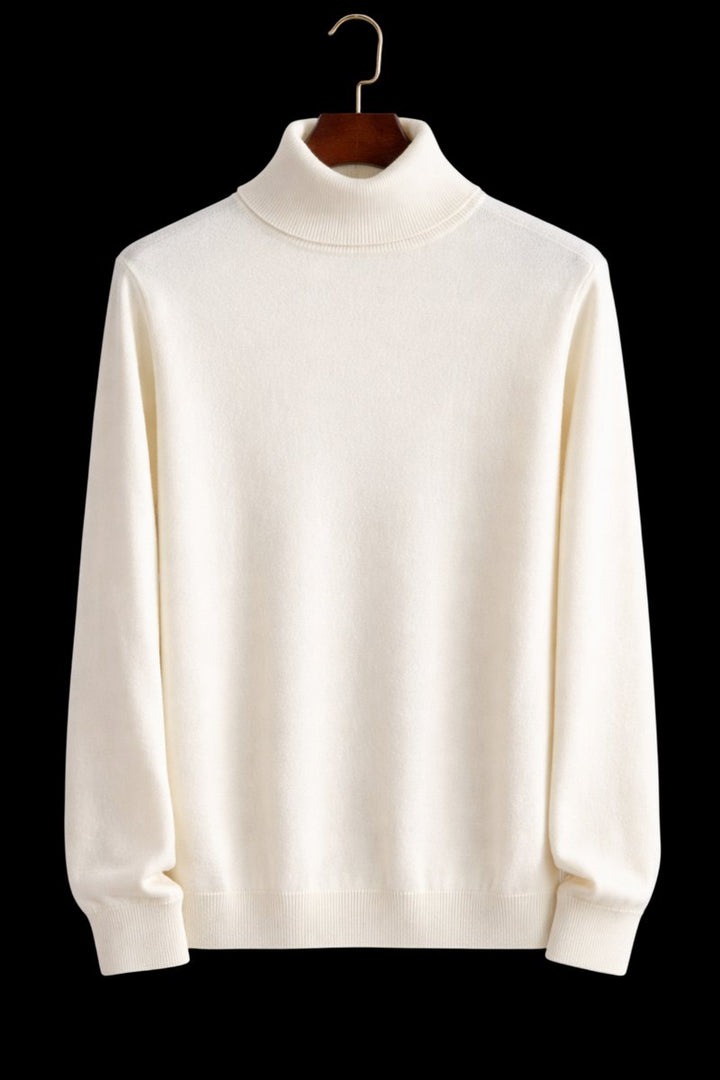 Oliver | Mens Jumper Fine Wool Slim Fit Turtleneck Knit Pullover