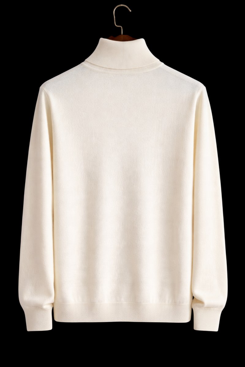 Oliver | Mens Jumper Fine Wool Slim Fit Turtleneck Knit Pullover