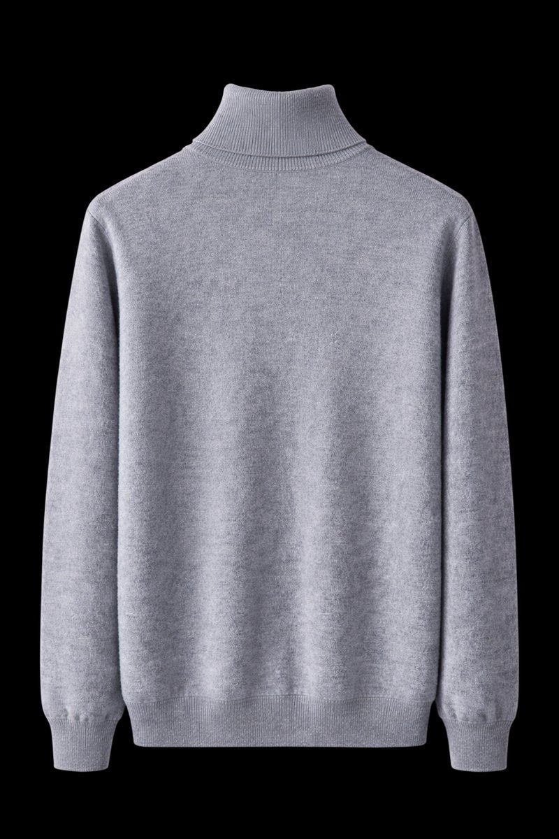 Oliver | Mens Jumper Fine Wool Slim Fit Turtleneck Knit Pullover