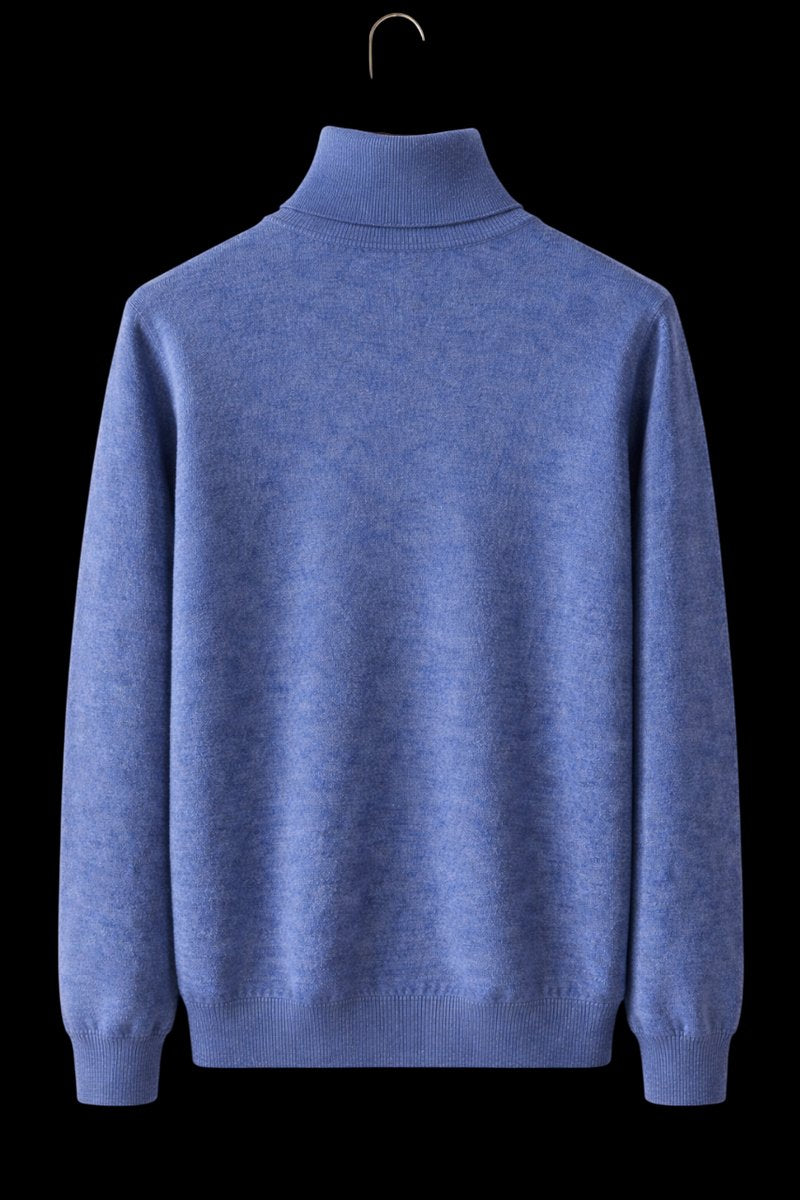 Oliver | Mens Jumper Fine Wool Slim Fit Turtleneck Knit Pullover