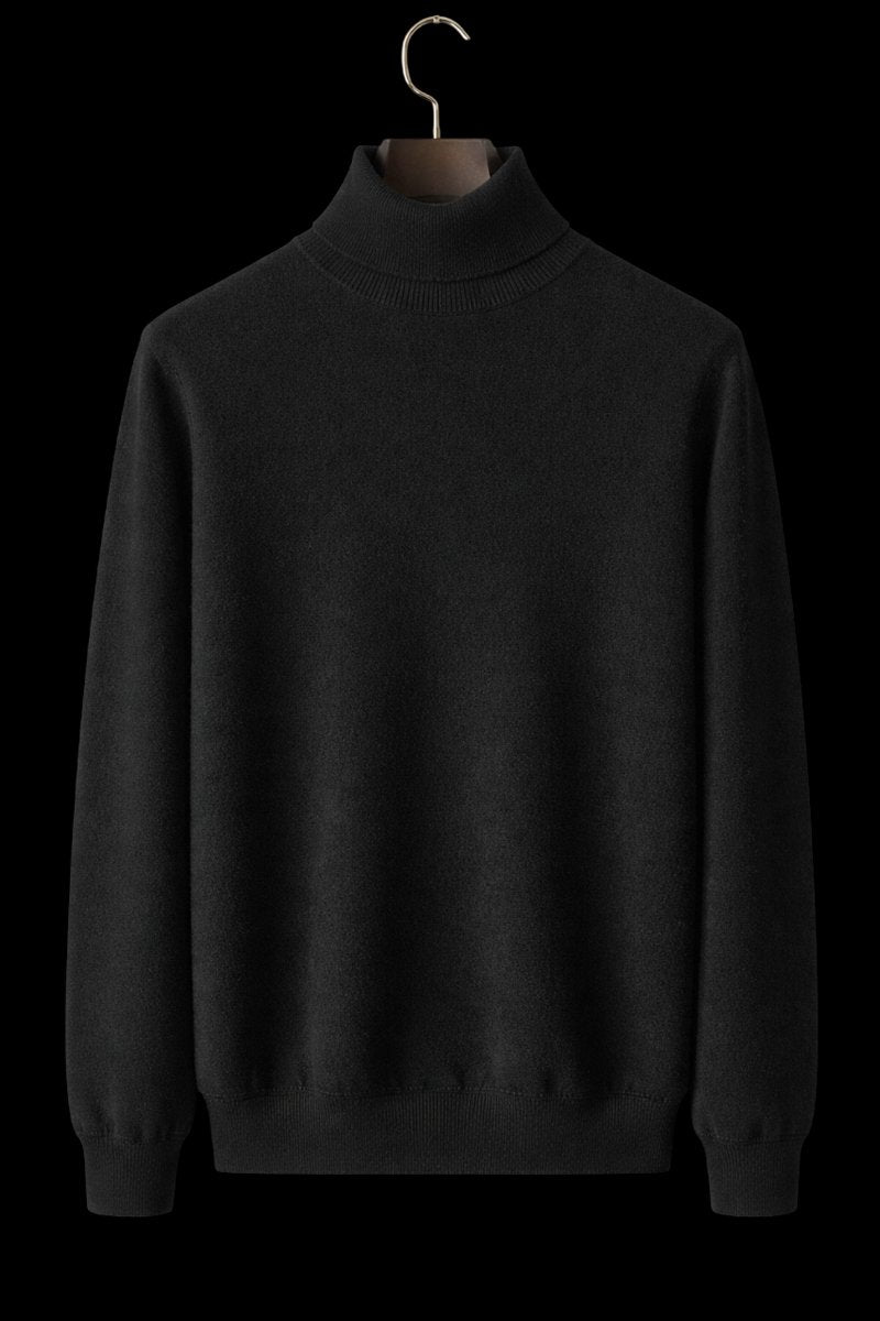 Oliver | Mens Jumper Fine Wool Slim Fit Turtleneck Knit Pullover