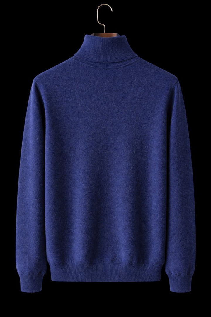 Oliver | Mens Jumper Fine Wool Slim Fit Turtleneck Knit Pullover
