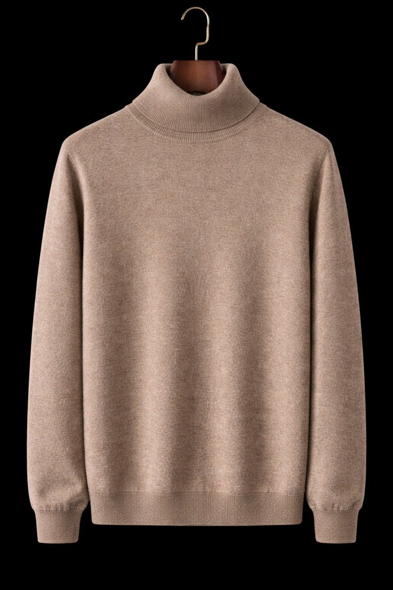 Oliver | Mens Jumper Fine Wool Slim Fit Turtleneck Knit Pullover