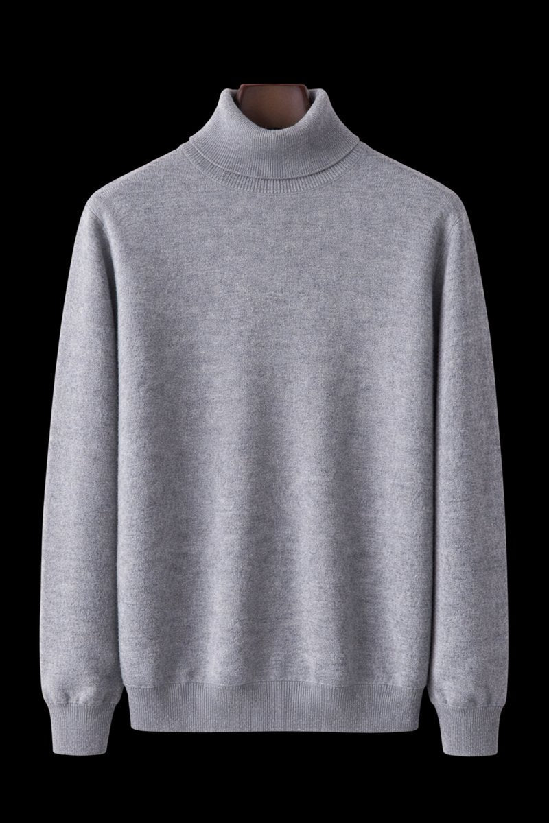 Oliver | Mens Jumper Fine Wool Slim Fit Turtleneck Knit Pullover