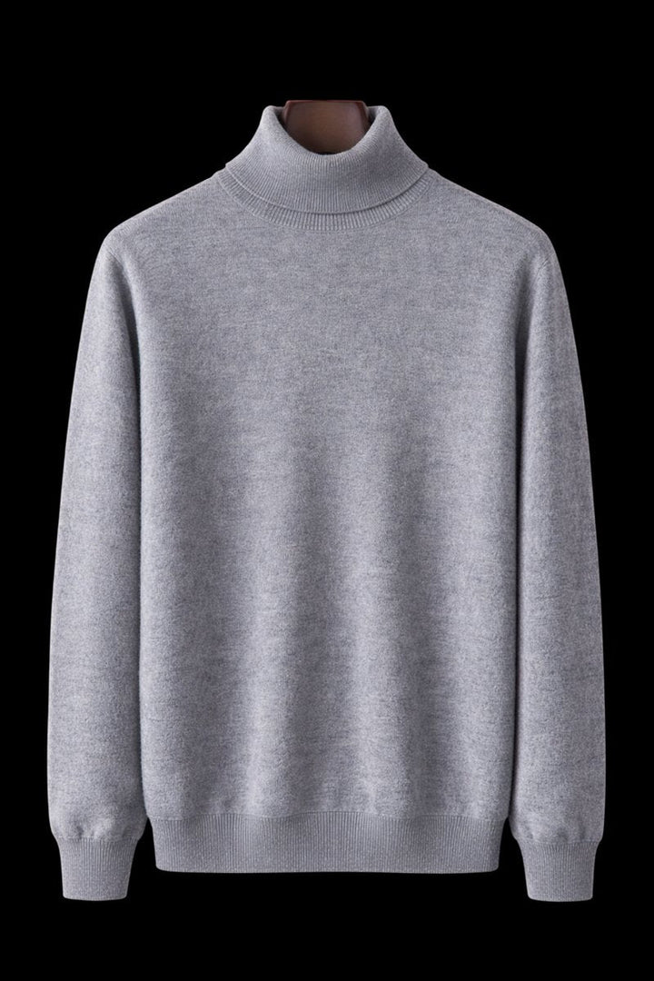 Oliver | Mens Jumper Fine Wool Slim Fit Turtleneck Knit Pullover