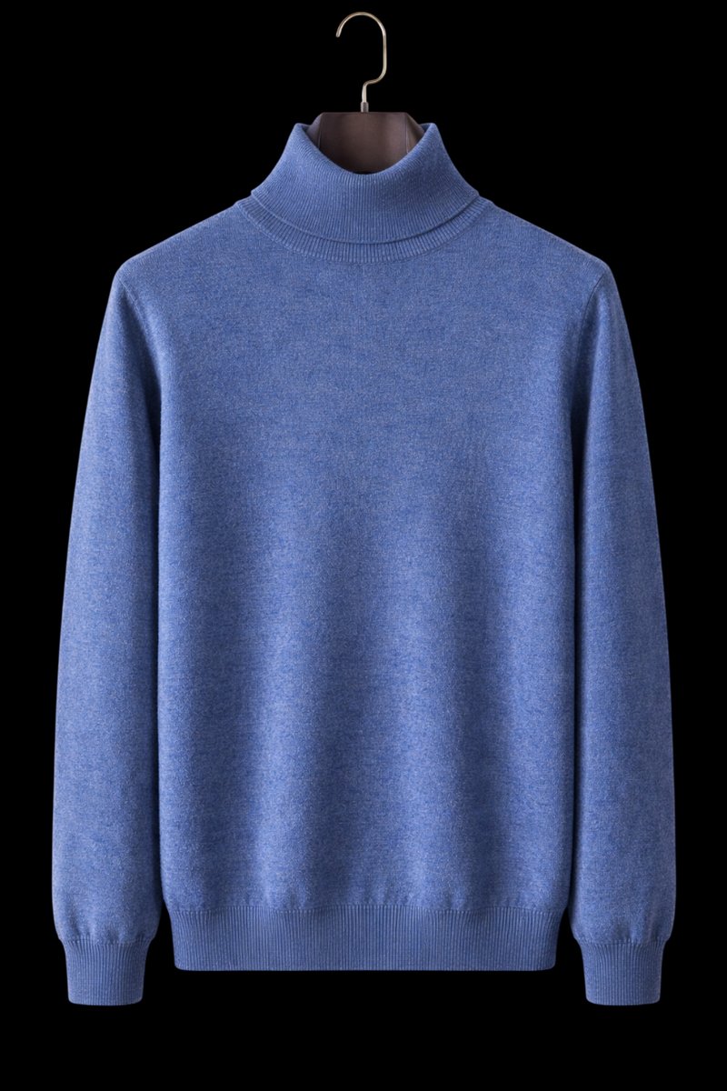 Oliver | Mens Jumper Fine Wool Slim Fit Turtleneck Knit Pullover