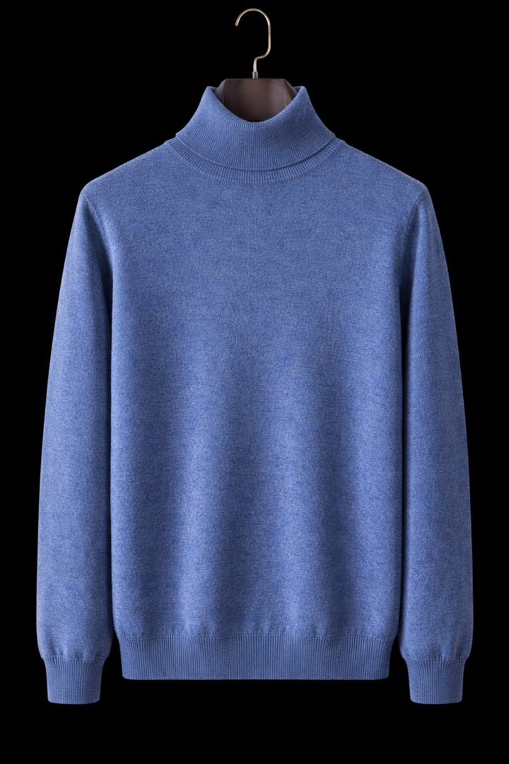 Oliver | Mens Jumper Fine Wool Slim Fit Turtleneck Knit Pullover