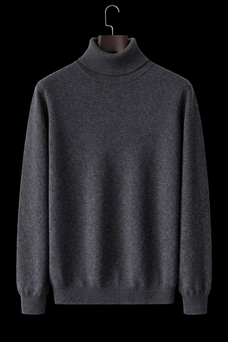 Oliver | Mens Jumper Fine Wool Slim Fit Turtleneck Knit Pullover