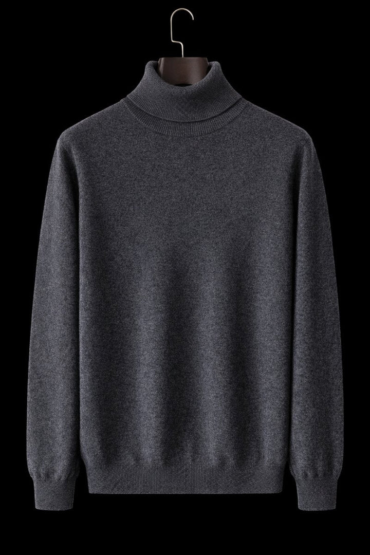 Oliver | Mens Jumper Fine Wool Slim Fit Turtleneck Knit Pullover