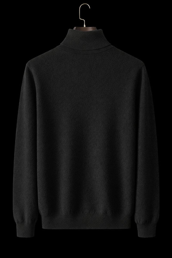 Oliver | Mens Jumper Fine Wool Slim Fit Turtleneck Knit Pullover