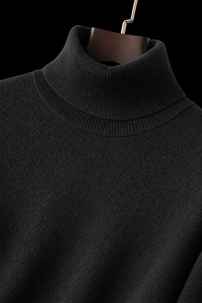 Oliver | Mens Jumper Fine Wool Slim Fit Turtleneck Knit Pullover
