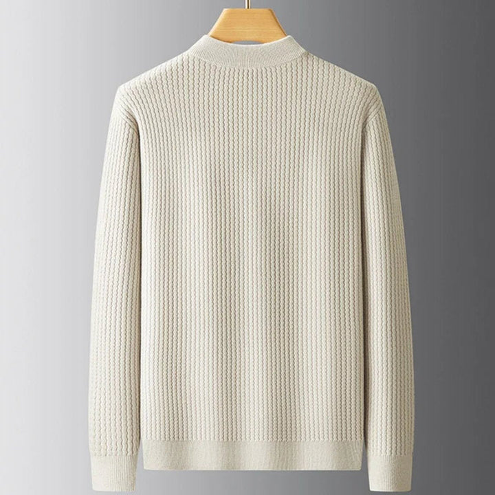 Leo | Men's Heavyweight Ribbed Knit Crew Neck Jumper