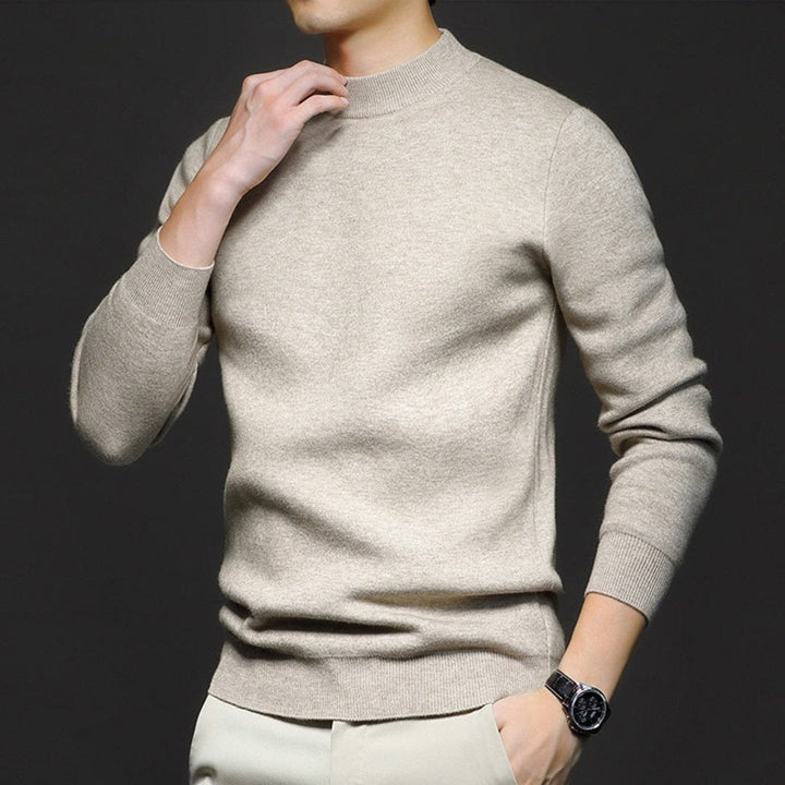 Muhammad | Mens Jumper Slim-Fit Crewneck Fine-Knit Pullover