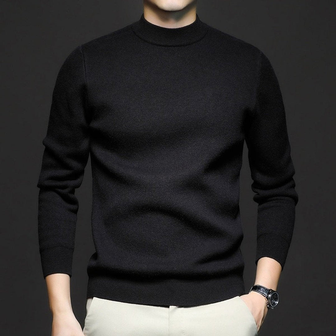 Muhammad | Mens Jumper Slim-Fit Crewneck Fine-Knit Pullover