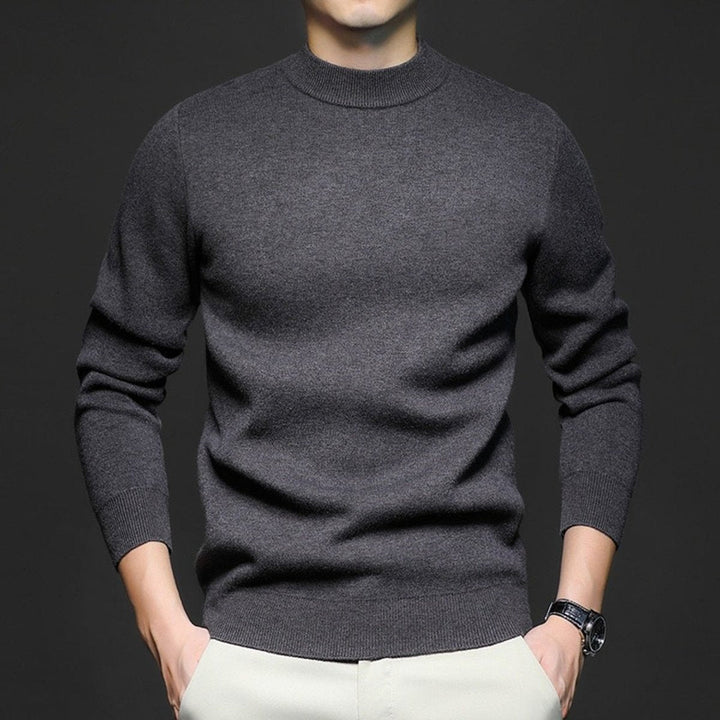 Muhammad | Mens Jumper Slim-Fit Crewneck Fine-Knit Pullover