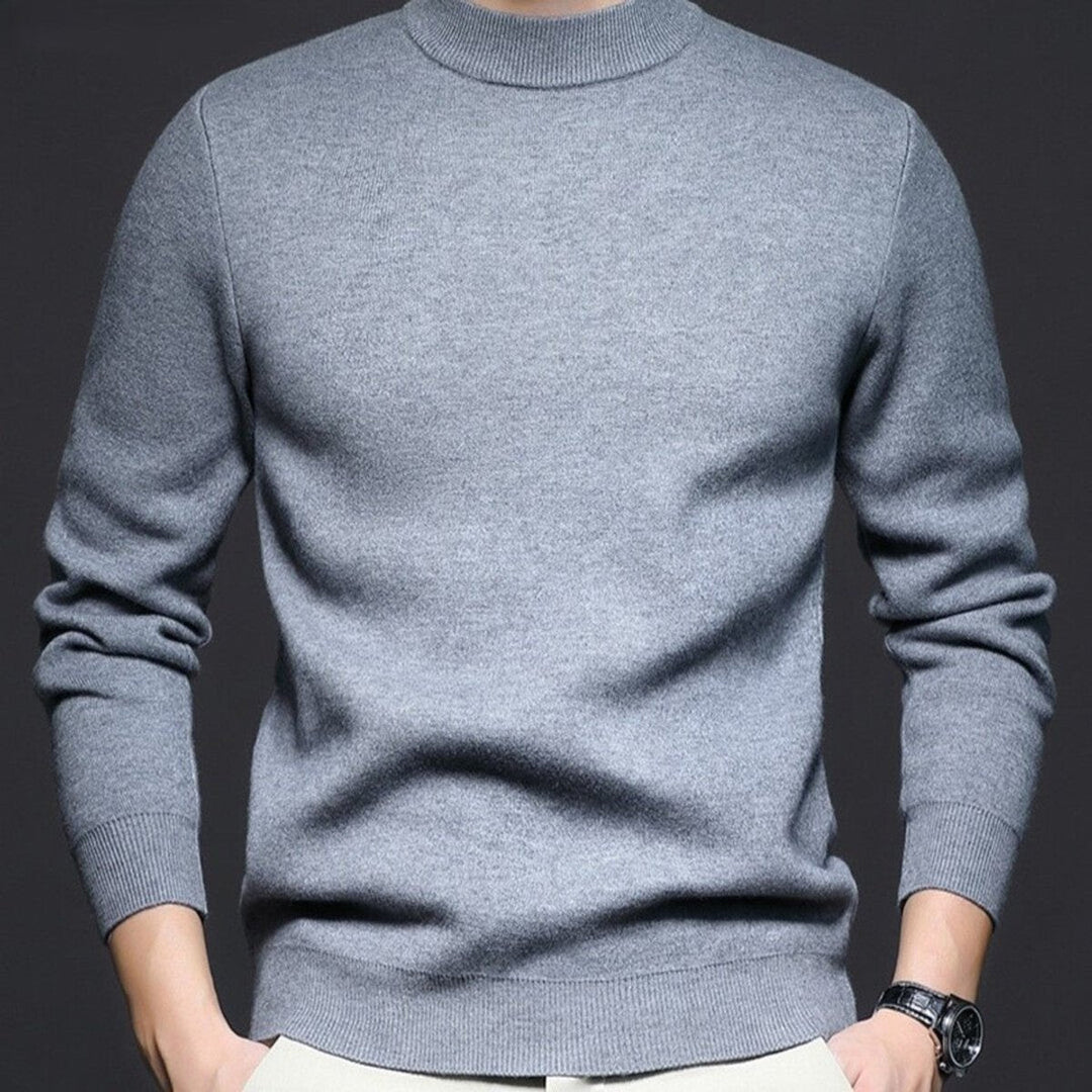 Muhammad | Mens Jumper Slim-Fit Crewneck Fine-Knit Pullover