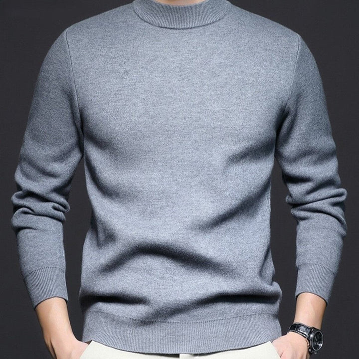 Muhammad | Mens Jumper Slim-Fit Crewneck Fine-Knit Pullover