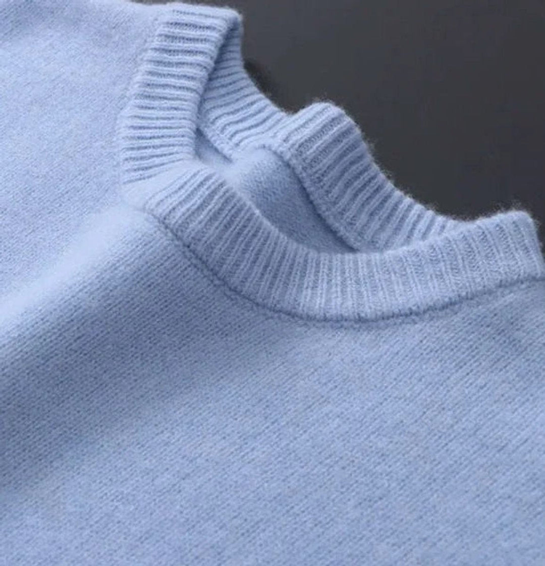 Freddie | Men's Mohair Knit Crew Neck Jumper Relaxed Fit