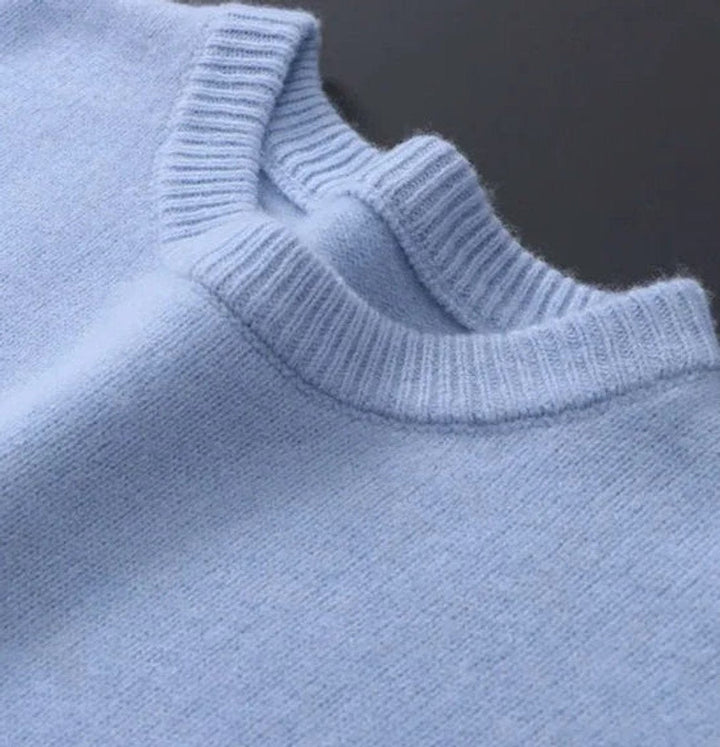 Freddie | Men's Mohair Knit Crew Neck Jumper Relaxed Fit