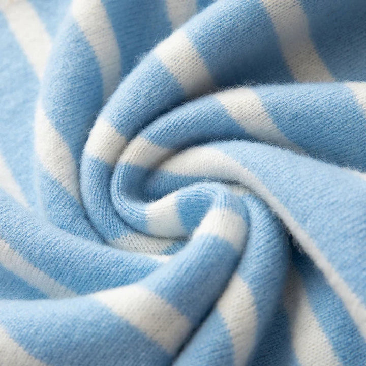James | Men's Striped Merino Cashmere Blend Jumper Crew Neck