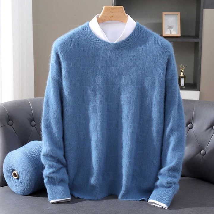 Thomas | Men's Cashmere Mink Blend Crew Neck Knitted Jumper
