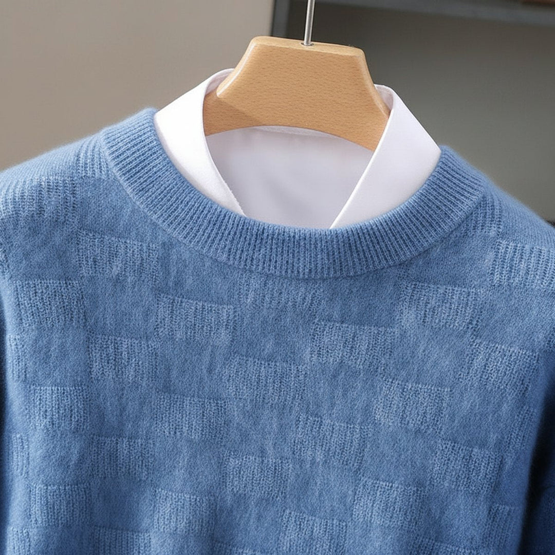 Thomas | Men's Cashmere Mink Blend Crew Neck Knitted Jumper