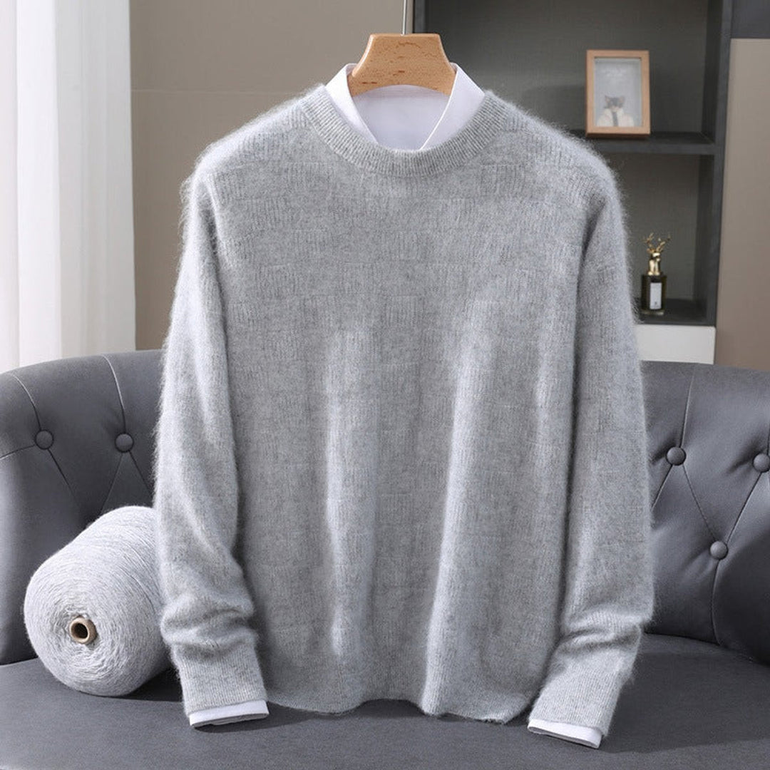 Thomas | Men's Cashmere Mink Blend Crew Neck Knitted Jumper