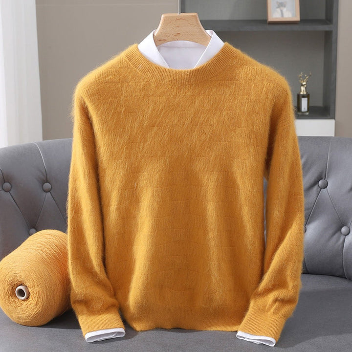 Thomas | Men's Cashmere Mink Blend Crew Neck Knitted Jumper