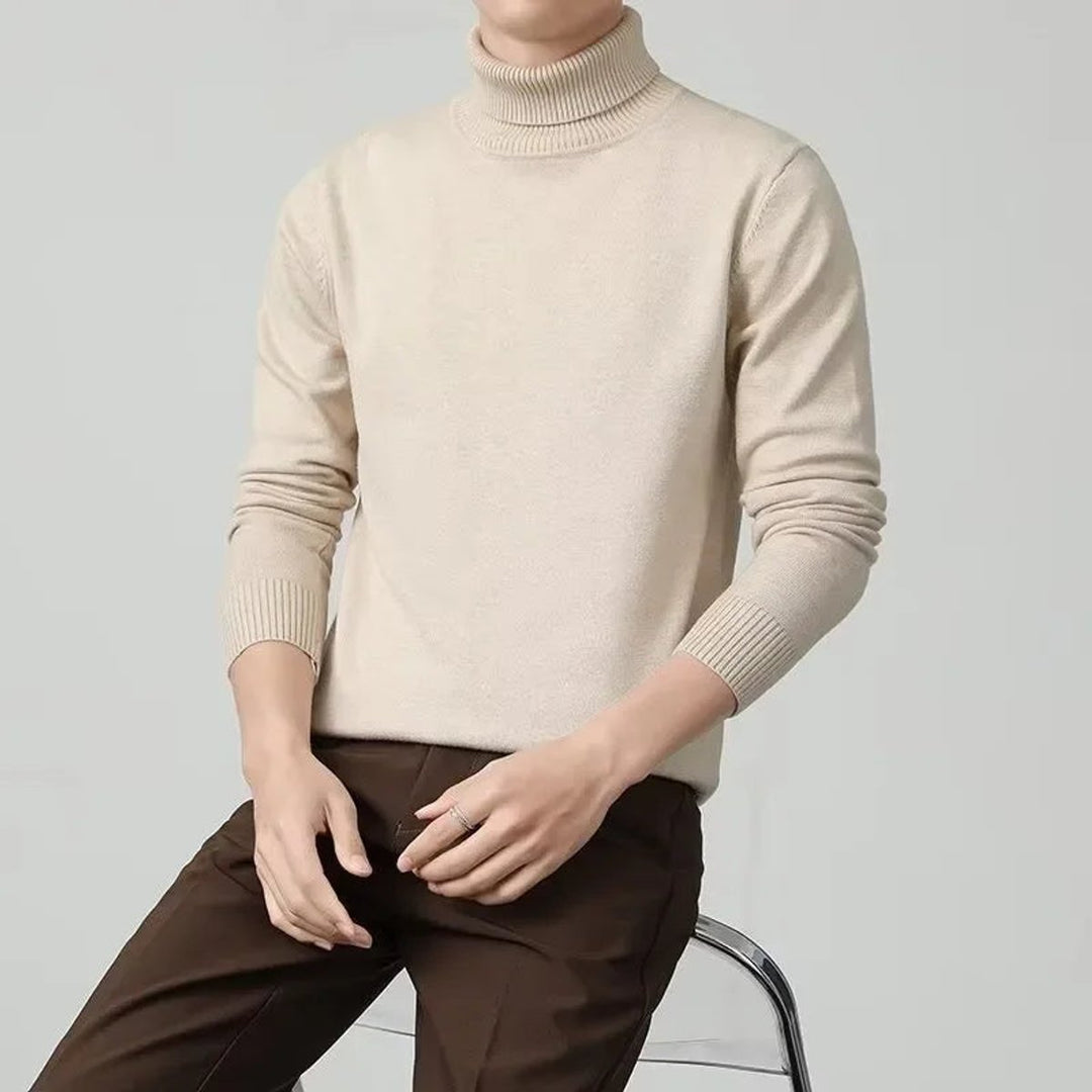 James | Men's Cashmere Roll Neck Slim Fit Knitted Jumper