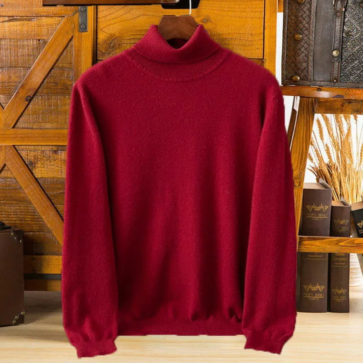Noah | Men's Cashmere Roll Neck Jumper Ribbed Cuffs Tailored Fit