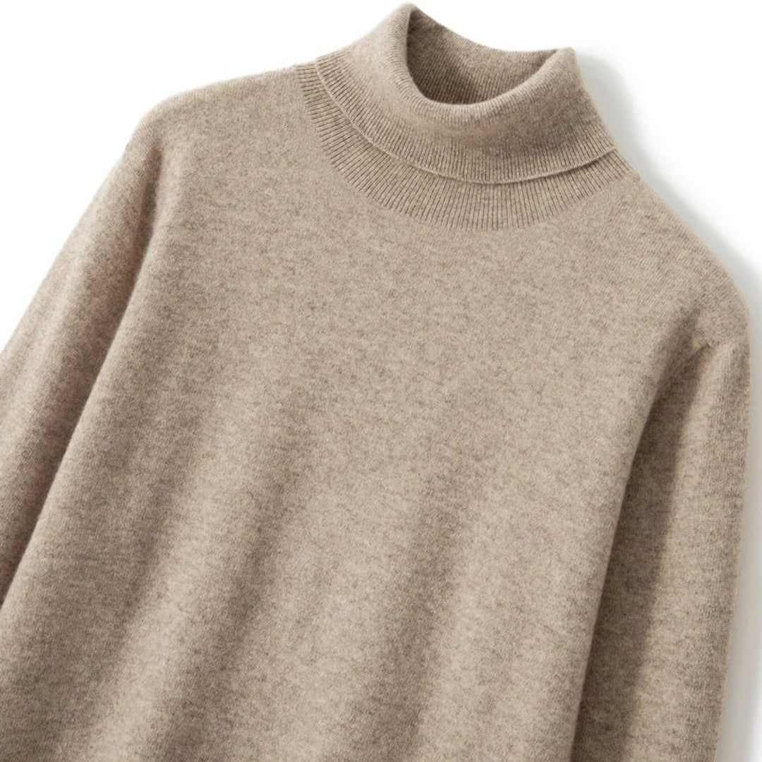 James | Men's Merino Wool Roll Neck Jumper Tailored Fit Knit