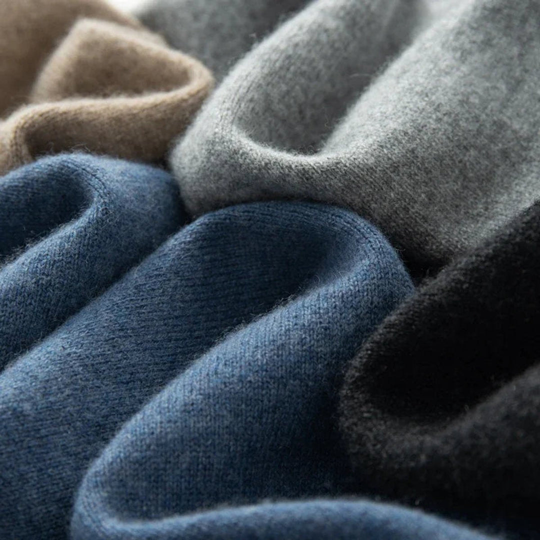 James | Men's Merino Wool Roll Neck Jumper Tailored Fit Knit