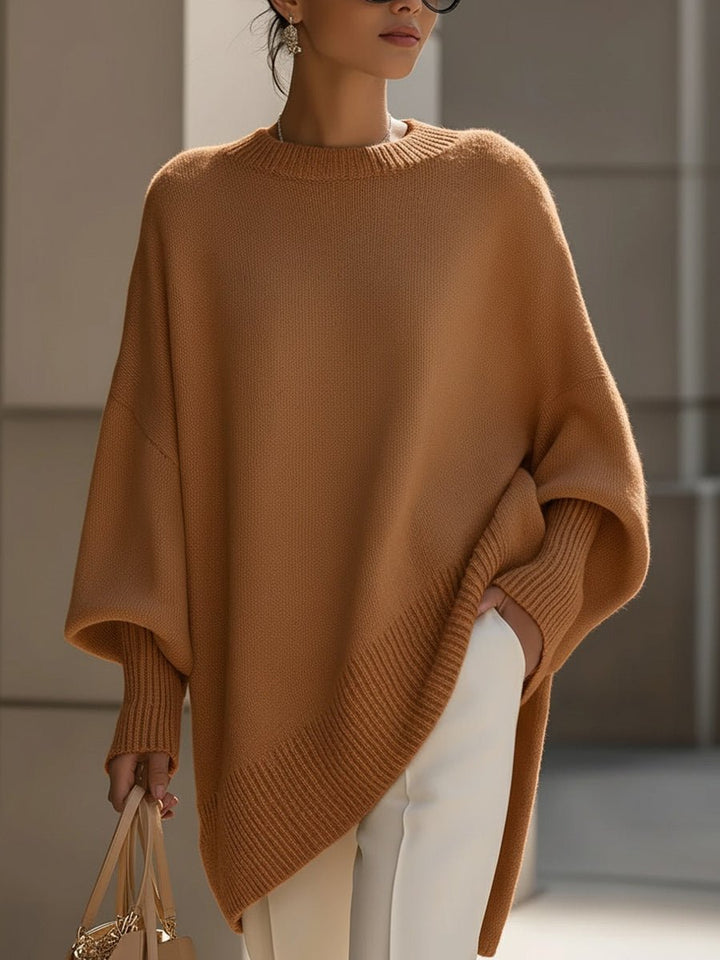 Louis | Men's Oversized Batwing Poncho Jumper Ribbed Cuffs and Hem