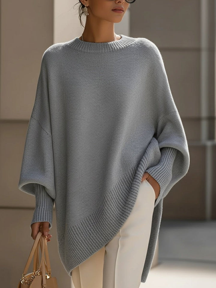 Louis | Men's Oversized Batwing Poncho Jumper Ribbed Cuffs and Hem