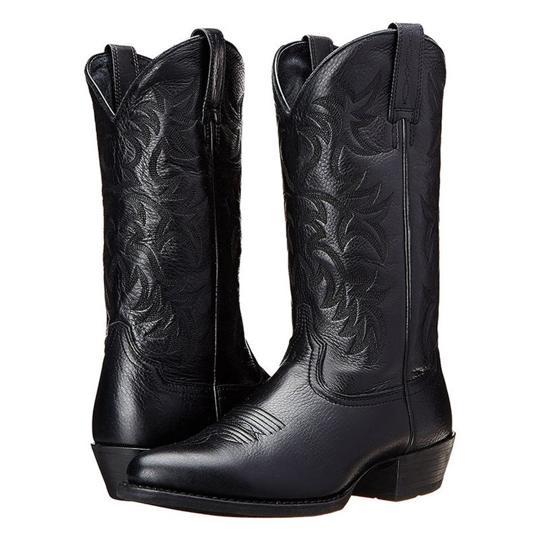 Arthur | Men's Leather Knee-High Western Cowboy Boots Pointed Toe