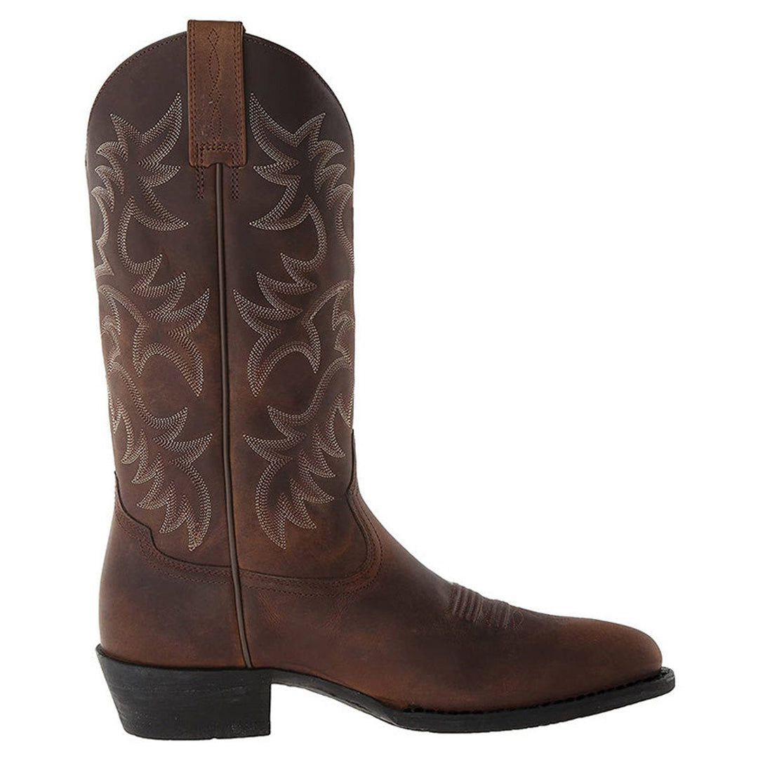 Arthur | Men's Leather Knee-High Western Cowboy Boots Pointed Toe