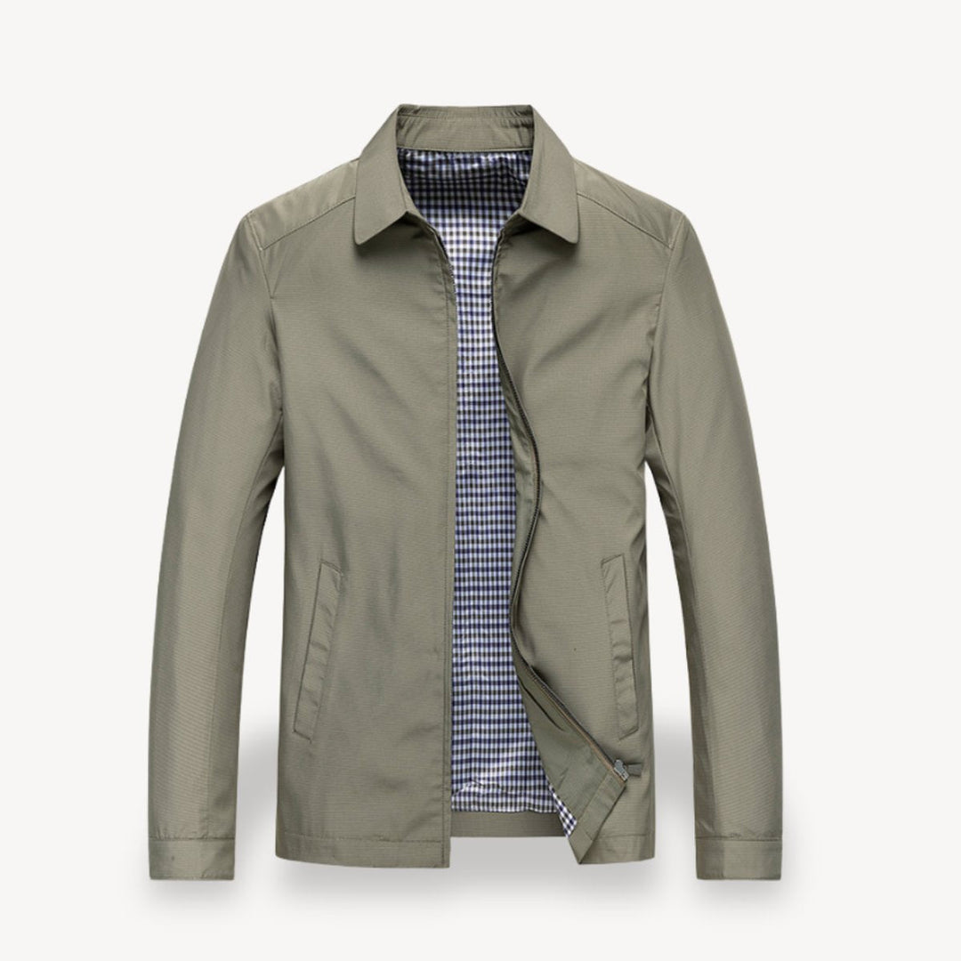 Edward | Men's Lightweight Checked Bomber Jacket Checkered Lining