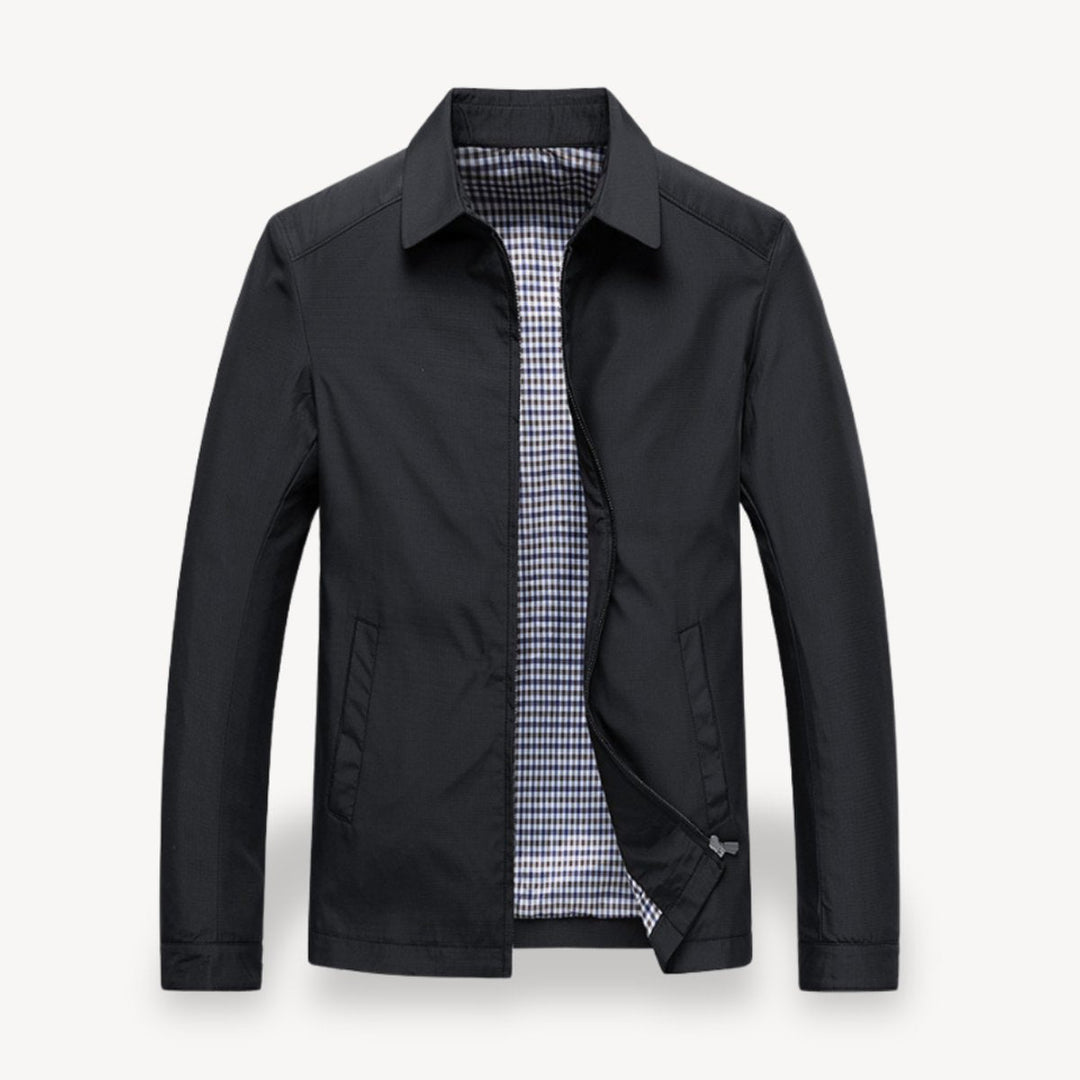 Edward | Men's Lightweight Checked Bomber Jacket Checkered Lining