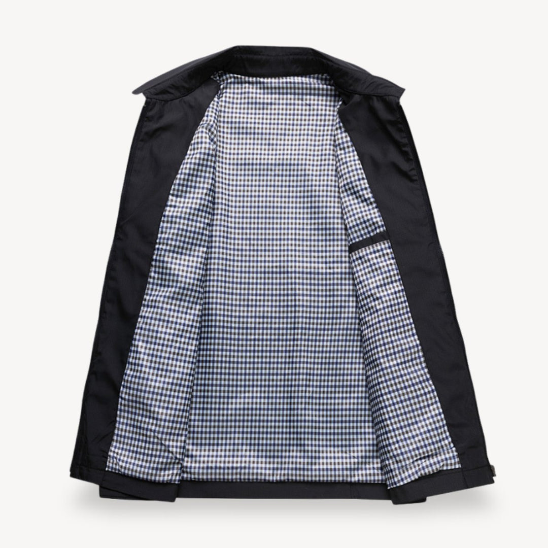 Edward | Men's Lightweight Checked Bomber Jacket Checkered Lining