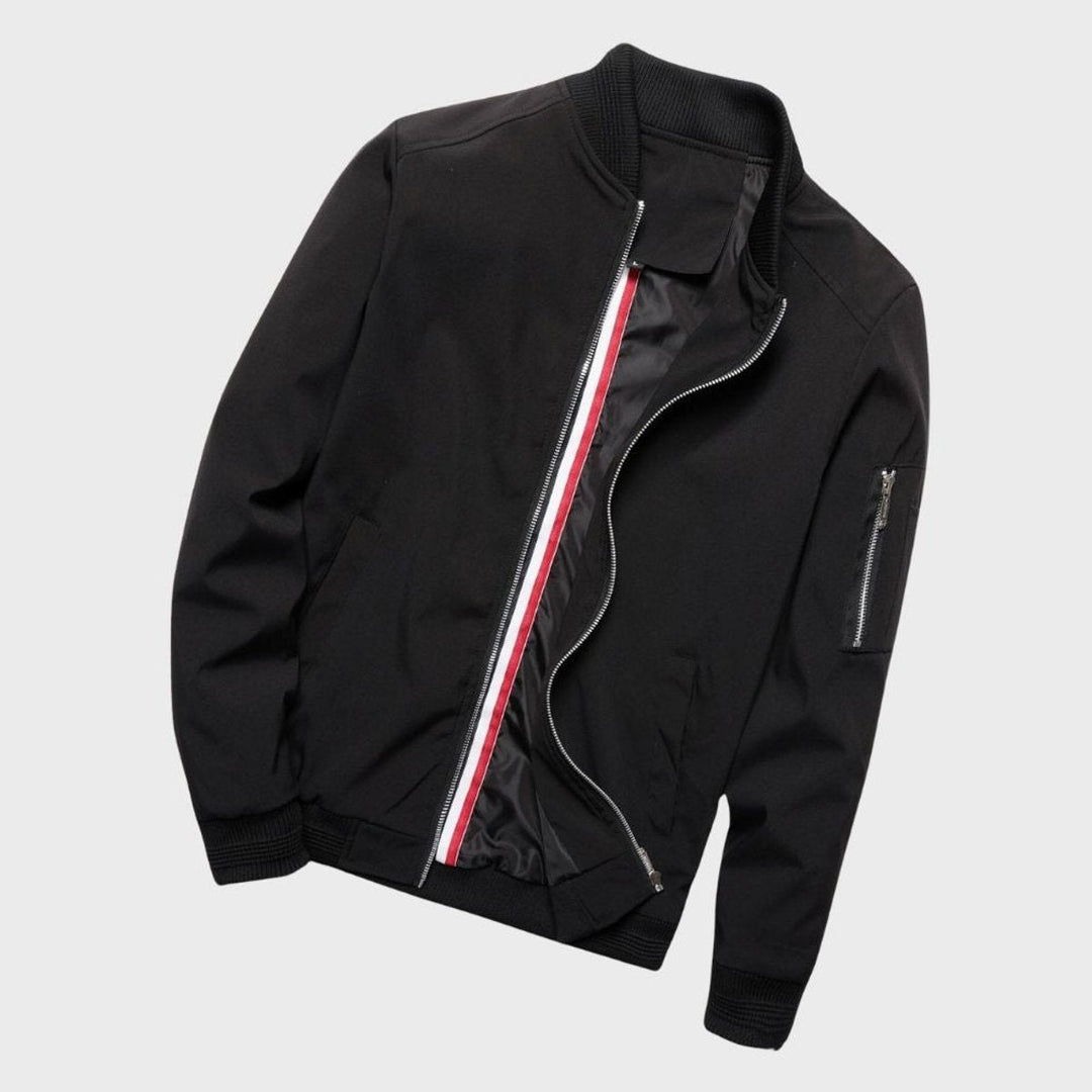 Leo | Men's Lightweight Regular-Fit Zip-Up Bomber Jacket