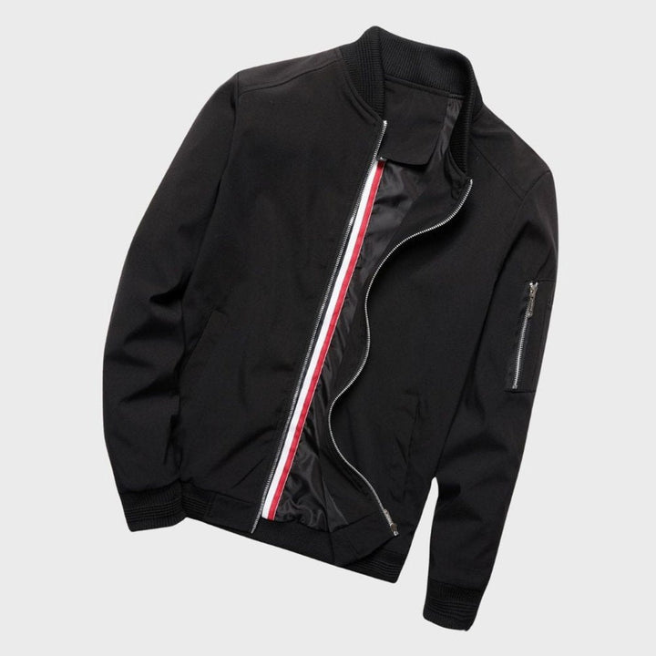 Leo | Men's Lightweight Regular-Fit Zip-Up Bomber Jacket