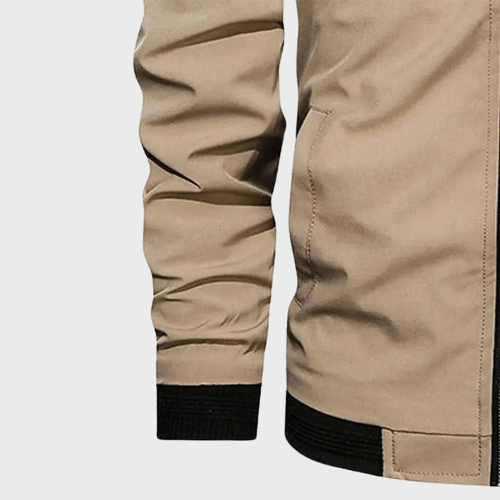 Charlie | Men's Lightweight Slim-Fit Zip-Up Bomber Jacket
