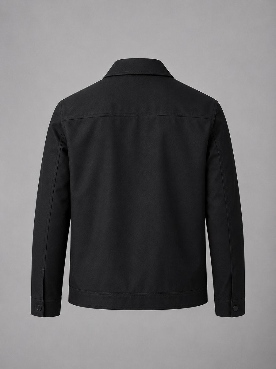 Charlie | Men's Lightweight Smart Casual Zip-Up Bomber Jacket Checked Lining