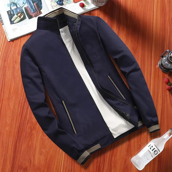 Thomas | Men's Lightweight Waterproof Bomber Jacket Wind Resistant Zip