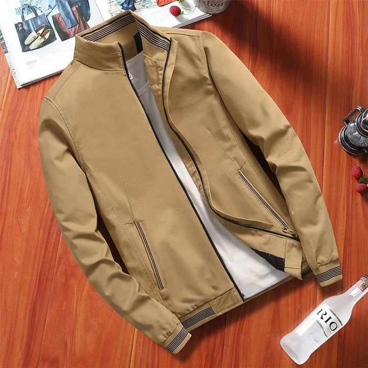 Thomas | Men's Lightweight Waterproof Bomber Jacket Wind Resistant Zip